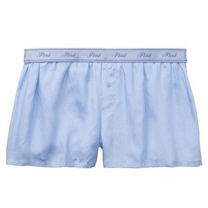 Victoria’s Secret PINK TENCEL Boxy Pajama Sleep Shorts Harbor Blue Size XS
